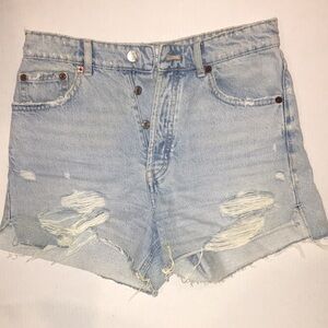 Zara Distressed Denim Shorts | Jean Shorts | Size 6